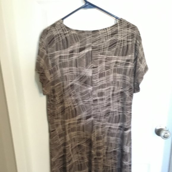 2/$25. LIZ & Co‎ Brown Dress size XL - Picture 4 of 6